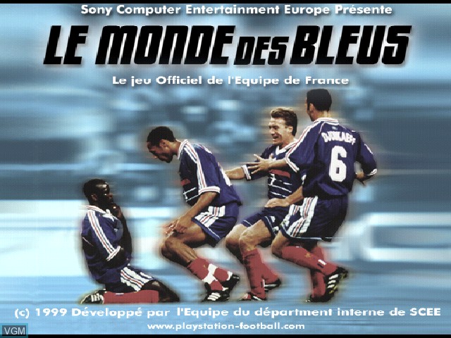 Image de l'ecran titre du jeu Monde des Bleus, Le - Le Jeu Officiel de l'Équipe de France sur Sony Playstation
