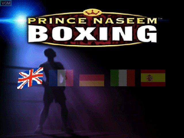 Image de l'ecran titre du jeu Prince Naseem Boxing sur Sony Playstation