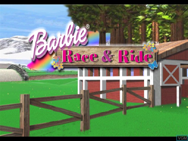 Image de l'ecran titre du jeu Barbie - Aventure Equestre sur Sony Playstation