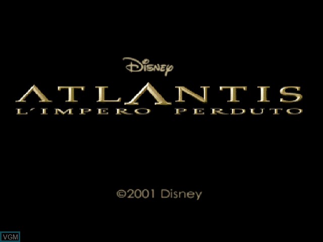 Image de l'ecran titre du jeu Atlantis - L'Impero Perduto sur Sony Playstation
