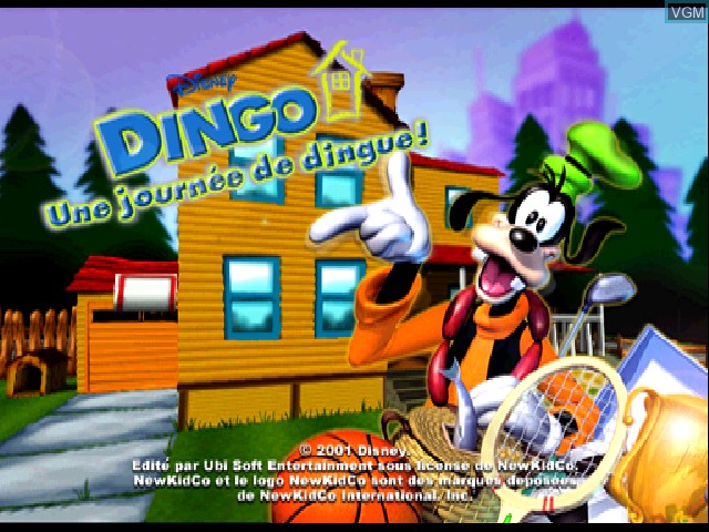 Image de l'ecran titre du jeu Dingo Une Journée de Dingue! sur Sony Playstation