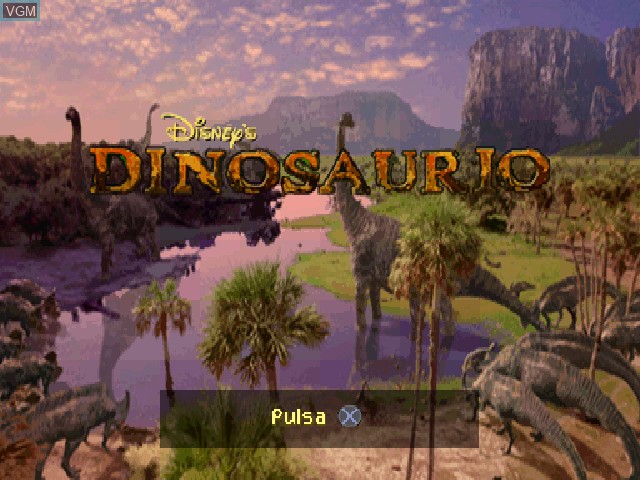 Image de l'ecran titre du jeu Dinosaurio sur Sony Playstation