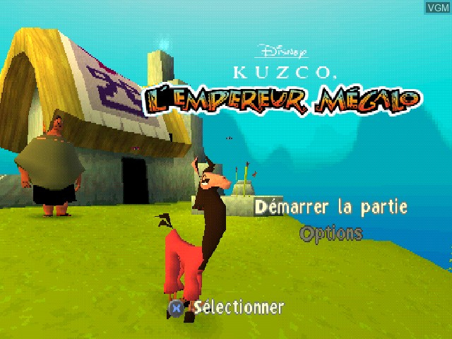 Image de l'ecran titre du jeu Kuzco - L'Empereur Megalo sur Sony Playstation