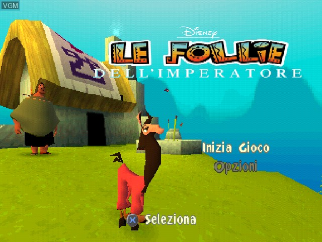 Image de l'ecran titre du jeu Follie Dell'Imperatore, Le sur Sony Playstation