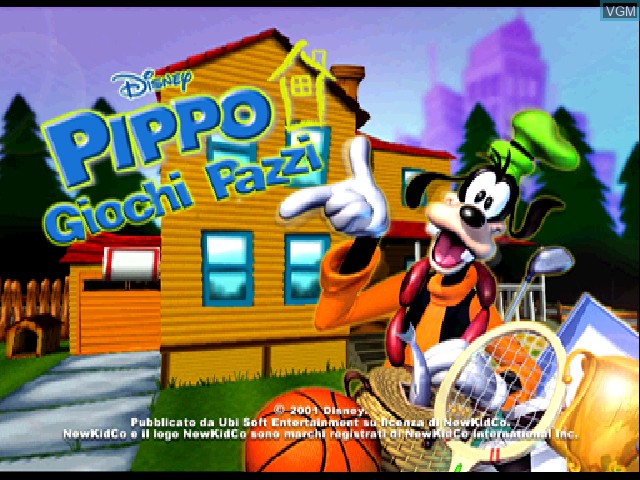 Image de l'ecran titre du jeu Pippo Giochi Pazzi sur Sony Playstation