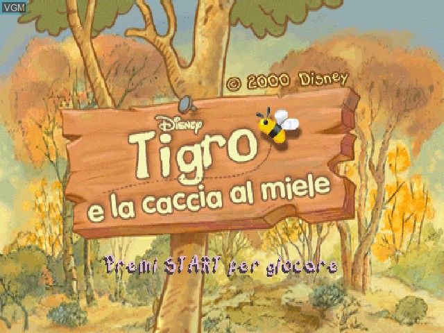 Image de l'ecran titre du jeu Tigro e la Caccia al Miele sur Sony Playstation
