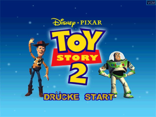 Image de l'ecran titre du jeu Toy Story 2 - Buzz Lightyear eilt zur Hilfe! sur Sony Playstation