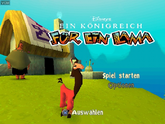 Image de l'ecran titre du jeu Koenigreich fuer ein Lama, Ein sur Sony Playstation