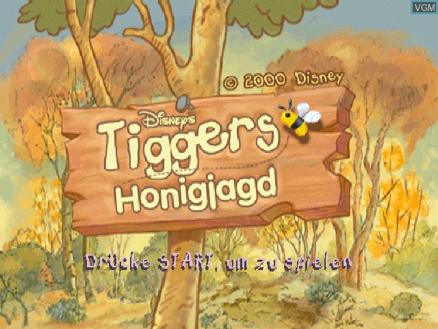 Image de l'ecran titre du jeu Tiggers Honigjagd sur Sony Playstation