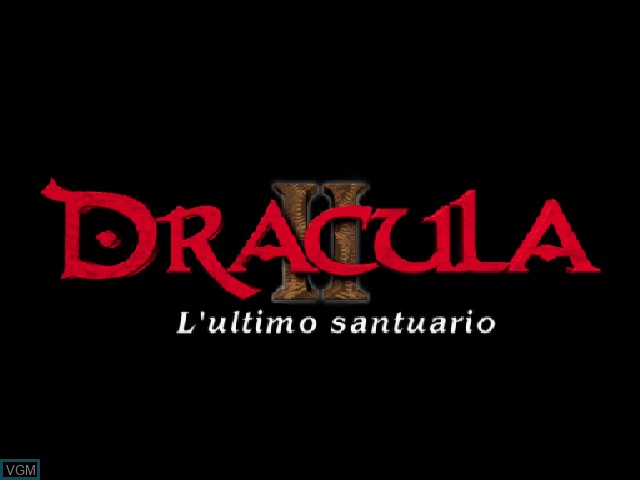 Image de l'ecran titre du jeu Dracula 2 - L'Ultimo Santuario sur Sony Playstation