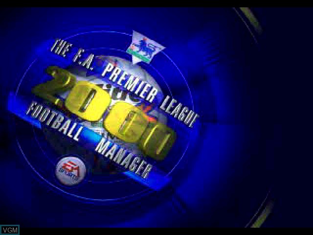 Image de l'ecran titre du jeu F.A. Premier League Football Manager 2000, The sur Sony Playstation