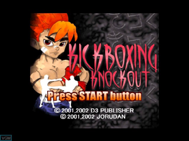 Image de l'ecran titre du jeu Kickboxing Knockout sur Sony Playstation