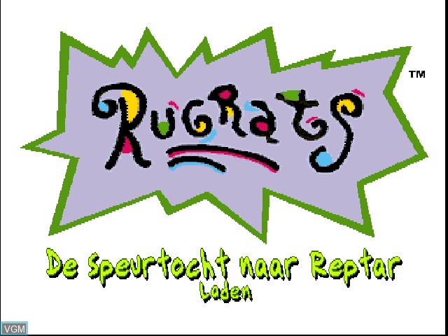 Image de l'ecran titre du jeu Rugrats - De Speurtocht naar Reptar sur Sony Playstation
