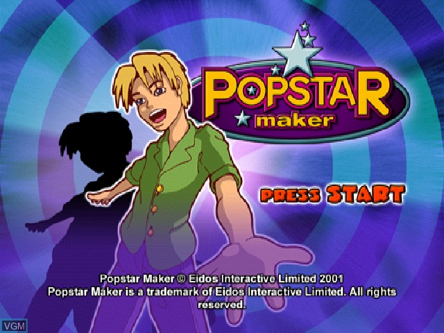Image de l'ecran titre du jeu Popstar Maker sur Sony Playstation