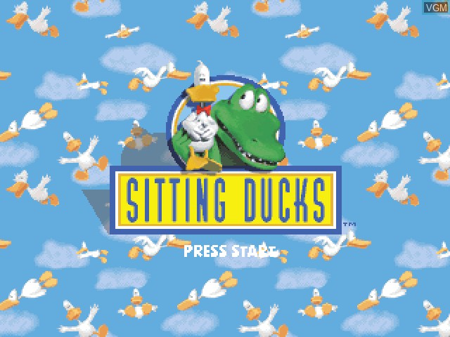 Image de l'ecran titre du jeu Sitting Ducks sur Sony Playstation