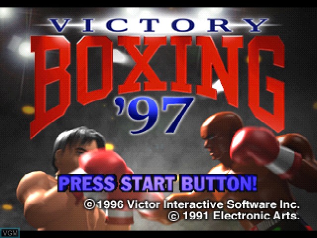Image de l'ecran titre du jeu Victory Boxing Champion Edition sur Sony Playstation
