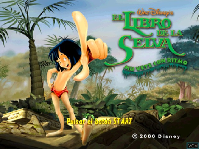Image de l'ecran titre du jeu Libro de la Selva, El - Muevete con Ritmo sur Sony Playstation