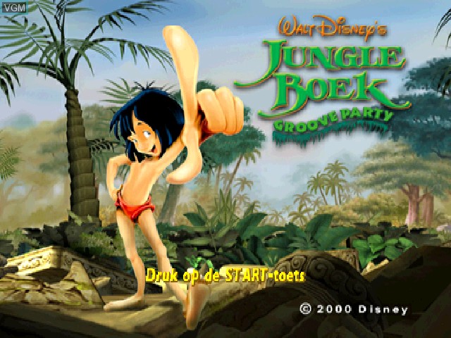 Image de l'ecran titre du jeu Jungle Boek - Groove Party sur Sony Playstation