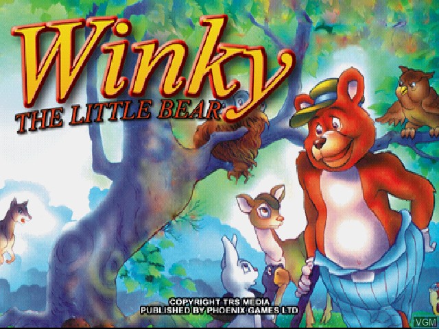 Image de l'ecran titre du jeu Winky the Little Bear sur Sony Playstation