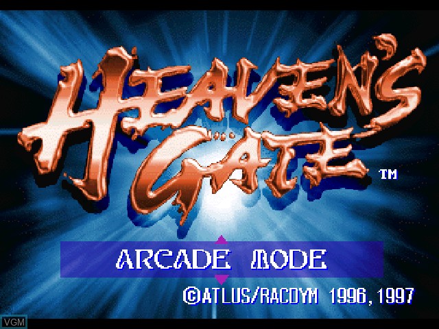 Image de l'ecran titre du jeu Yusha - Heaven's Gate sur Sony Playstation