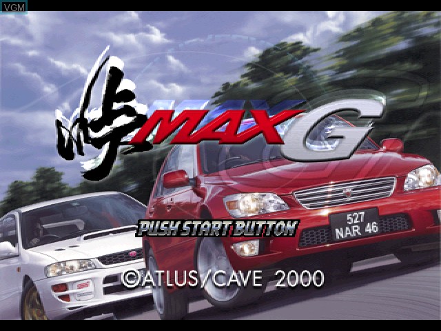 Image de l'ecran titre du jeu Touge Max G sur Sony Playstation