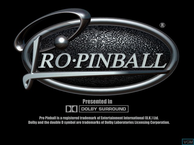 Image de l'ecran titre du jeu Pro Pinball - Timeshock! sur Sony Playstation