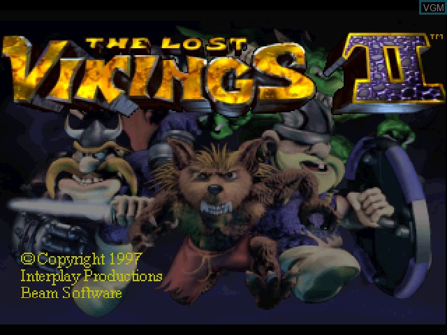 Image de l'ecran titre du jeu Lost Vikings 2 - Norse by Norsewest sur Sony Playstation