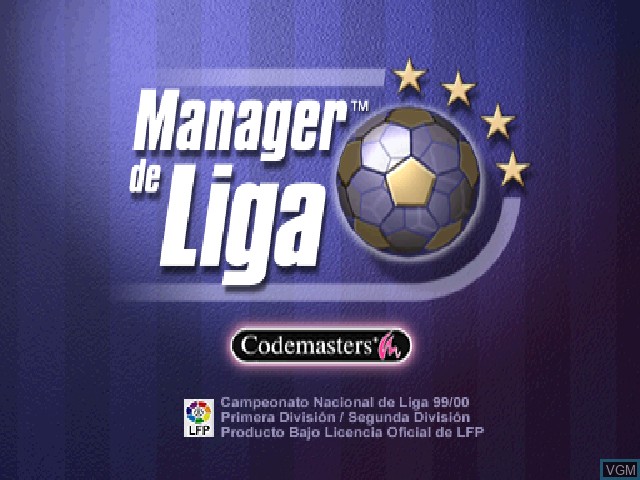 Image de l'ecran titre du jeu Manager de Liga sur Sony Playstation