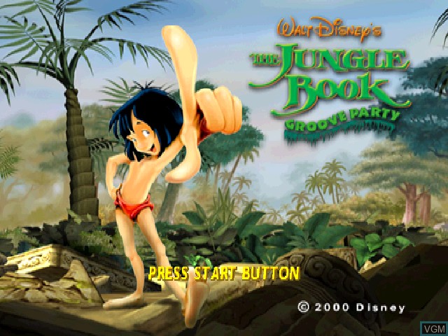 Image de l'ecran titre du jeu Jungle Book, The - Groove Party sur Sony Playstation