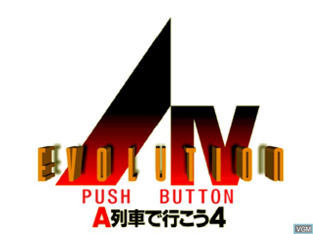 Image de l'ecran titre du jeu A Ressha de Ikou 4 - Evolution sur Sony Playstation