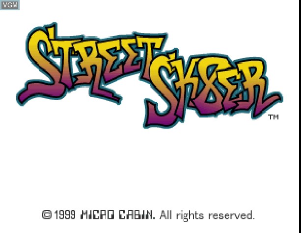 Image de l'ecran titre du jeu Street Sk8er sur Sony Playstation