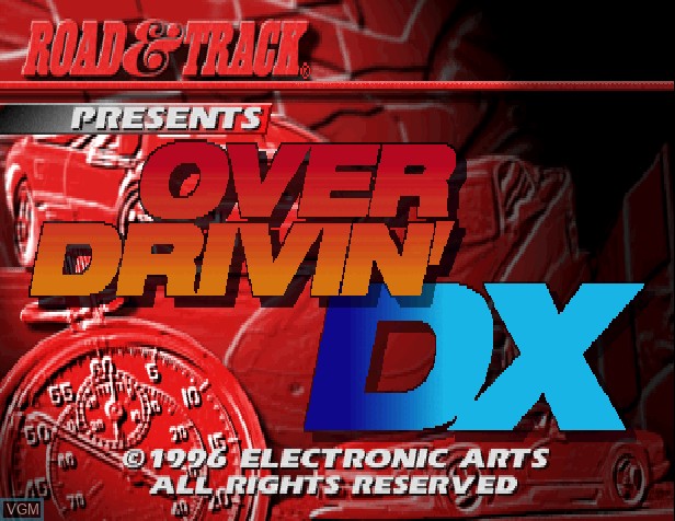 Image de l'ecran titre du jeu Over Drivin' DX sur Sony Playstation