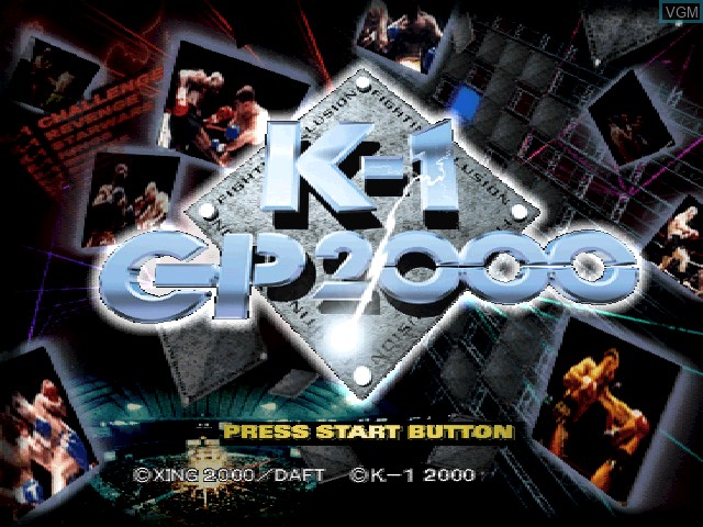 Image de l'ecran titre du jeu Fighting Illusion K-1 GP 2000 sur Sony Playstation