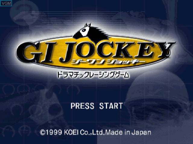 Image de l'ecran titre du jeu G1 Jockey sur Sony Playstation