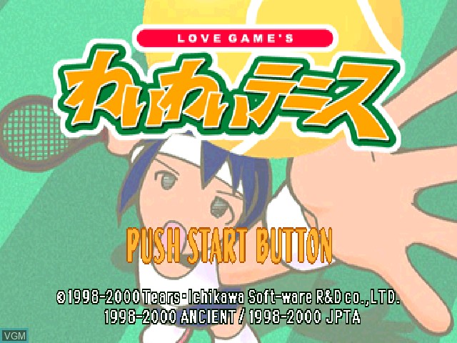 Image de l'ecran titre du jeu Love Game's - Wai Wai Tennis sur Sony Playstation