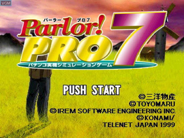 Image de l'ecran titre du jeu Parlor! Pro 7 sur Sony Playstation