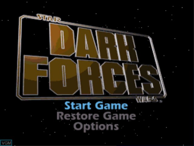 Image de l'ecran titre du jeu Star Wars - Dark Forces sur Sony Playstation