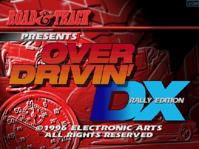 Image de l'ecran titre du jeu Over Drivin' DX - Rally Edition sur Sony Playstation