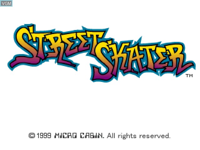 Image de l'ecran titre du jeu Street Skater sur Sony Playstation
