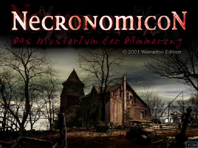 Image de l'ecran titre du jeu Necronomicon - Das Mysterium der Daemmerung sur Sony Playstation