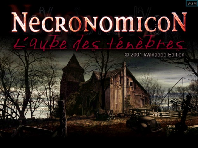 Image de l'ecran titre du jeu Necronomicon - L'Aube des Ténèbres sur Sony Playstation