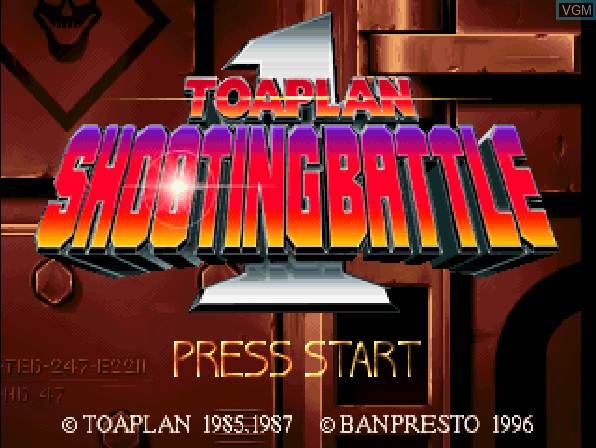 Image de l'ecran titre du jeu Toaplan Shooting Battle 1 sur Sony Playstation