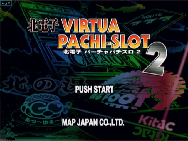 Image de l'ecran titre du jeu Kita Denshi Virtua Pachi-Slot 2 sur Sony Playstation