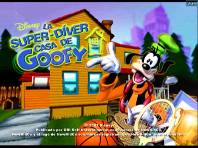 Image de l'ecran titre du jeu Super-Diver Casa de Goofy, La sur Sony Playstation