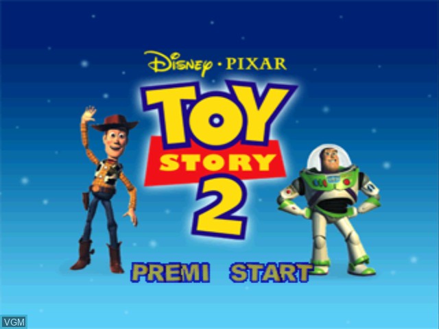 Image de l'ecran titre du jeu Toy Story 2 - Woody e Buzz alla riscossa! sur Sony Playstation