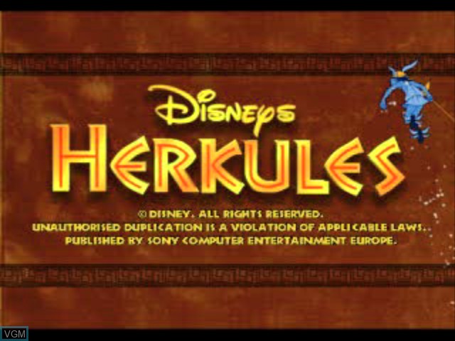 Image de l'ecran titre du jeu Disneys Action Spil med Herkules sur Sony Playstation