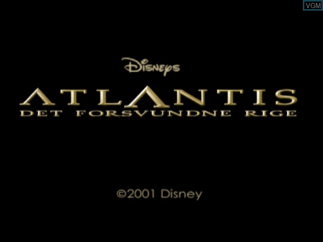Image de l'ecran titre du jeu Atlantis - Det Forsvundne Rige sur Sony Playstation