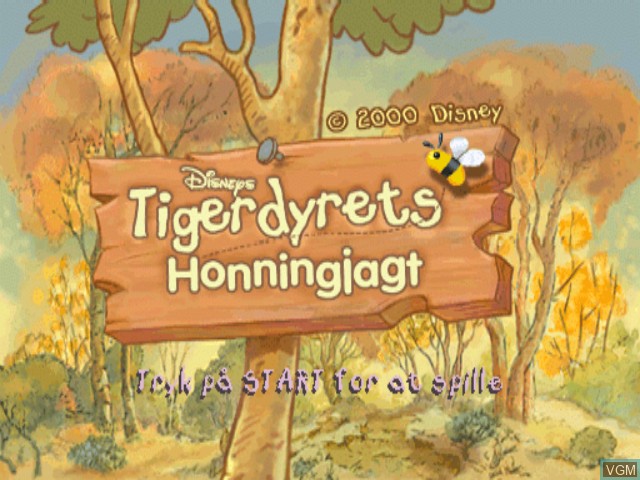 Image de l'ecran titre du jeu Tigerdyrets honningjagt sur Sony Playstation