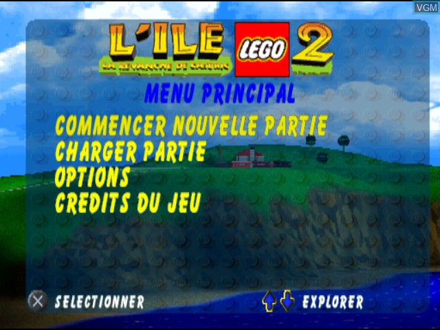 Image de l'ecran titre du jeu Ile LEGO 2, L' - La Revanche de Cassbrik sur Sony Playstation