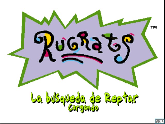 Image de l'ecran titre du jeu Rugrats - La Busqueda de Reptar sur Sony Playstation